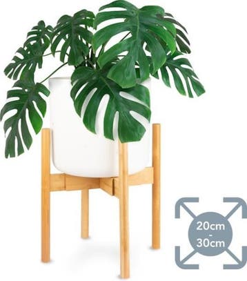 LifeGoods Bamboe Uitschuifbare Plant Houder, Verzenden, Nieuw