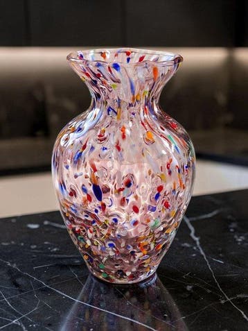 MurArt - Vaas - Glas - Insluitingen Regendecor