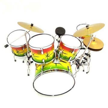 Miniatuur decoratief Rasta drumstel, Verzamelen, Ophalen of Verzenden, Nieuw, Overige typen