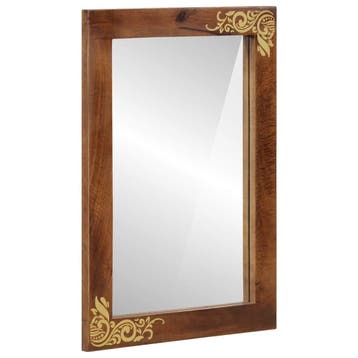 vidaXL Badkamer Spiegel Honingbruin 70 x 50 x 2,5 cm, Verzenden, Nieuw