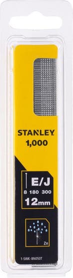 Stanley nagels 12 mm type J 1000 stuks, Verzenden, Nieuw