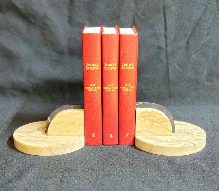 Boekensteunen (2) - Marmer, Antiek en Kunst, Kunst | Designobjecten