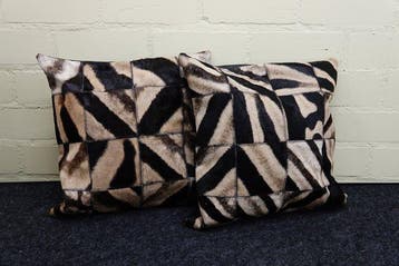 real zebra hide Cushion covers - Kussen (2), Nieuw