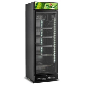 Grolsch bierkoelkast glasdeur 400 liter Blackline, Nieuw in verpakking, Koelen en Vriezen