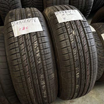 2 x Kumho Solus 245-65-18 Zomerbanden Zo goed als nieuw, 18 inch, Ophalen of Verzenden, Band(en), Personenwagen
