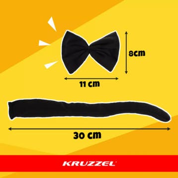 Kruzzel kattenkostuum zwart 4-delig verkleedset voor kind..., Ophalen of Verzenden, Nieuw