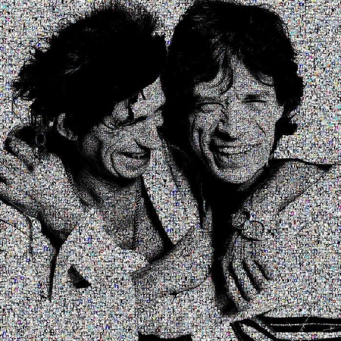 David Law - Crypto Mick & Keith 2.0 - Format XL 60x60, Antiek en Kunst, Kunst | Designobjecten