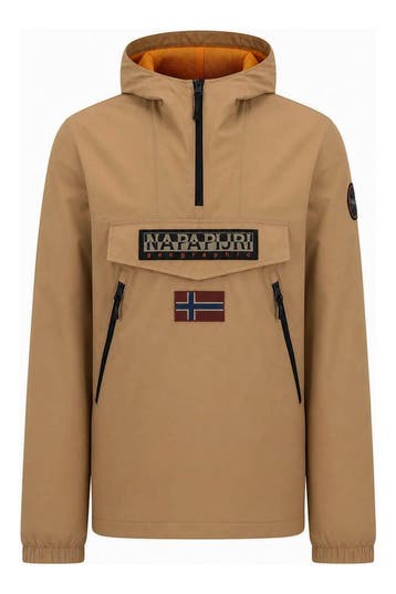 Napapijri Winterjas in maat L Beige, Verzenden, Zo goed als nieuw, Overige kleuren, Napapijri