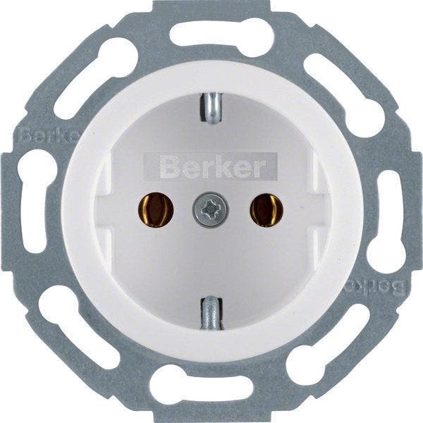 Hager Berker Wandstopcontact 1930/glas, Doe-het-zelf en Verbouw, Elektra en Kabels, Overige typen, Nieuw, Verzenden