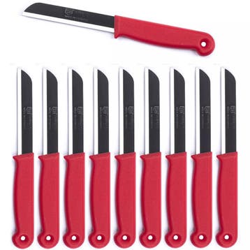 Solingen Schilmesje – RVS Glad – 18,5 cm met Blade Cover, Ophalen of Verzenden, Nieuw, Rvs of Chroom