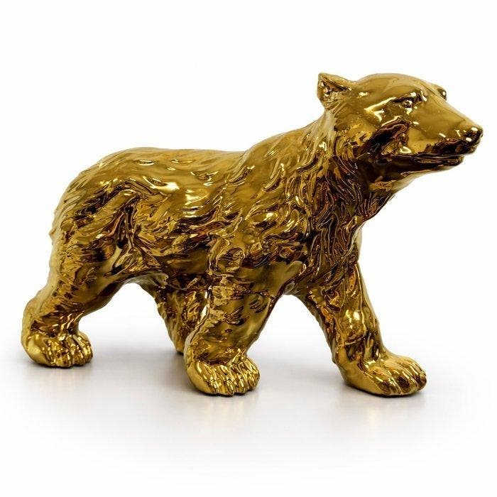Daluxe Art - 1999 • Gold Bear, Antiek en Kunst, Kunst | Designobjecten