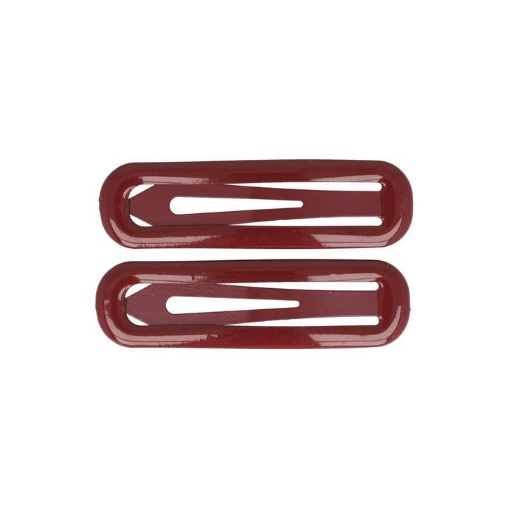 Haarspeld Klikklak 7cm - Epoxy - Donkerrood - Set van 2, Sieraden, Tassen en Uiterlijk, Uiterlijk | Haarverzorging