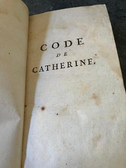 Catherine II - Code de Catherine - 1769, Antiek en Kunst, Antiek | Boeken en Bijbels