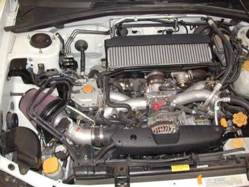 K&N 04-06 Subaru Forester XT F4-2.5L Silver Typhoon Short, Ophalen of Verzenden, Nieuw