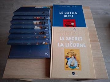 Tintin - Ensemble de 10 albums - 2x Les Archives Tintin -, Nieuw