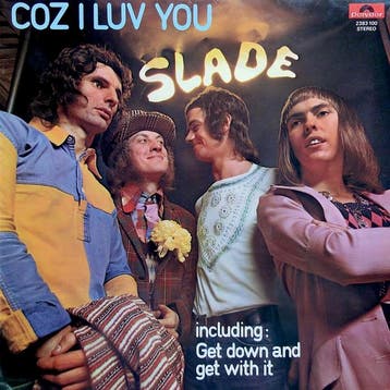 LP gebruikt - Slade - Coz I Luv You, Cd's en Dvd's, Verzenden, Zo goed als nieuw, Overige formaten