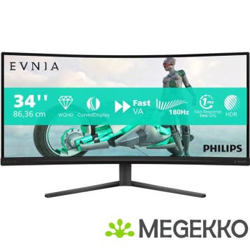 Philips Evnia 34M2C3500L/00 34  Wide Quad HD 180Hz Curved VA, Computers en Software, Monitoren, Verzenden, Nieuw, Philips