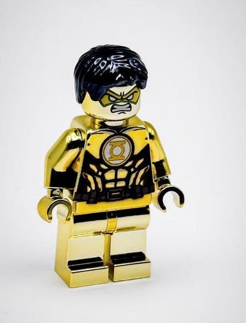 Lego Minifiguur - DC Comics - Chrome Plated Gold Lantern, Nieuw