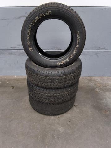 Set 4x Goodyear Wrangler TrailMark 265/60 R18 (setprijs), 18 inch, Gebruikt, 265 mm, Ophalen of Verzenden