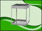 Aquael Glossy 50 cube grijs aquarium (Glossy aquarium serie), Verzenden, Nieuw