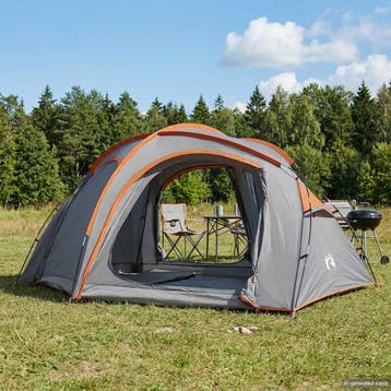 vidaXL Trekkingtent met regenhoes waterdicht 3-persoons, Verzenden, Nieuw, Tot en met 2