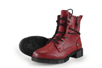 Mustang Enkellaarzen in maat 38 Rood, Kleding | Dames, Schoenen, Verzenden, Lage of Enkellaarzen, Zo goed als nieuw, Mustang