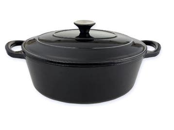 Veiling - Le Bergier - Gietijzeren Braadpan - Zwart - 4,3L -, Nieuw