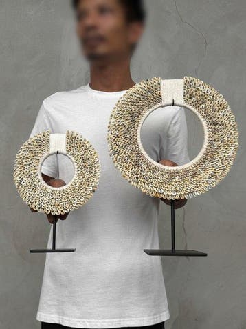Decoratief ornament - NO RESERVE PRICE - Pair of Yellow/Grey, Antiek en Kunst