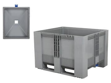 Trechterbodem palletbox SB3 - 1200 x 1000 mm - 500 liter -, Ophalen of Verzenden, Nieuw
