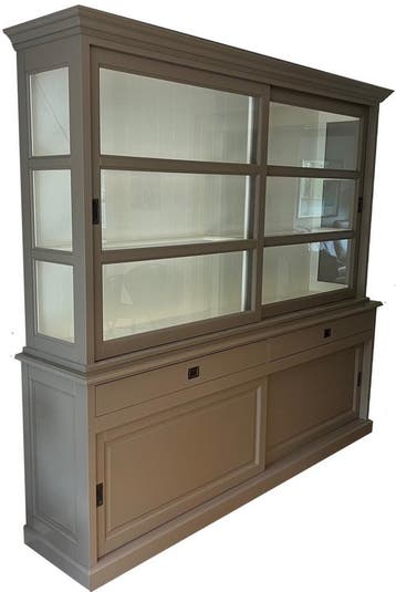 Buffetkast taupe Putten 240cm, Huis en Inrichting, Kasten | Buffetkasten, Ophalen of Verzenden, Nieuw