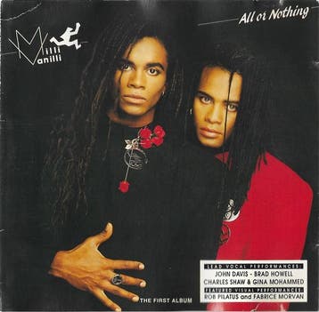Milli Vanilli - All Or Nothing (The First Album), Cd's en Dvd's, Ophalen of Verzenden, Gebruikt