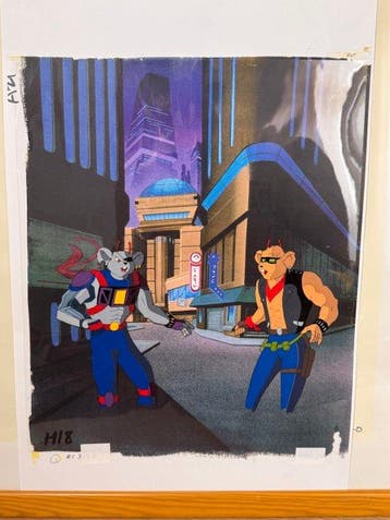 Marvel Studios - 1 Original colour page - Biker Mice from, Nieuw in verpakking
