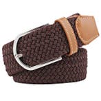 Fako Fashion - Elastische Riem - Canvas - Gevlochten - 105cm, Verzenden, Nieuw