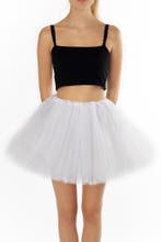 KIMU® Tutu Wit Tule Rokje XS S 140 146 152 158 164 Witte Pet, Ophalen of Verzenden, Nieuw, Maat 34 (XS) of kleiner, Carnaval