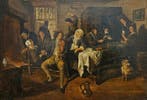European school (XIX), After Jan Steen - Escena de taberna, Antiek en Kunst, Kunst | Schilderijen | Klassiek