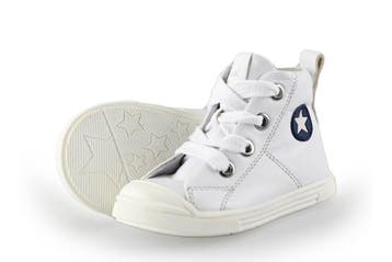 Jopper Hoge sneakers Jongens in maat 20 Wit, Verzenden, Schoenen, Zo goed als nieuw, Jongen of Meisje
