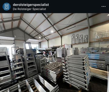 NR1 Rolsteiger bestellen + geleverd 135x250x6,2m AlumexX, Doe-het-zelf en Verbouw, Steigers, Verzenden, Nieuw, Rolsteiger of Kamersteiger