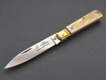 Fraraccio Coltello Lo Sfilato 17 cm Corno Antico Lama INOX 7