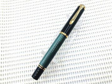 Pelikan - Souverän M400 14C 585 Gold & Green Stripe, Nieuw