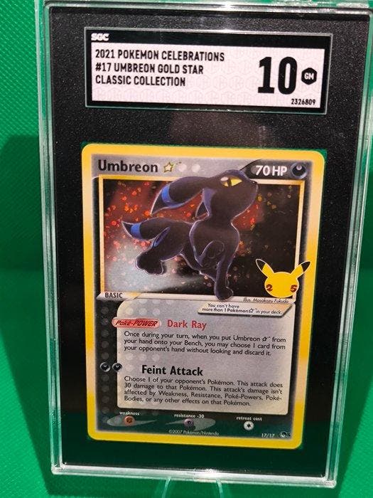 Pokémon Graded card - Pokémon - Umbreon 12/12 Promo card,, Hobby en Vrije tijd, Verzamelkaartspellen | Pokémon