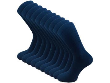10 paar SQOTTON® Werk- en Sportsokken - Marineblauw, Verzenden, Nieuw