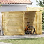 vidaXL Fietsschuur 232x110x170 cm geïmpregneerd grenenhout, Tuin en Terras, Tuinhuizen, Verzenden, Nieuw