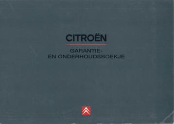 2001 Citroën Garantie-onderhoudsboekje Nederlands, Auto diversen, Verzenden