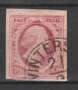 Postzegel Ned 1852 Nr.2 gebruikt zie omschrijving (1367), Verzenden, T/m 1940, Gestempeld