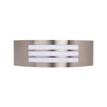 Tuin/Buitenlamp/Wandlamp Vierkant/Ovaal Mat Chroom RVS, Nieuw, Ophalen of Verzenden, Rvs, Hanglamp