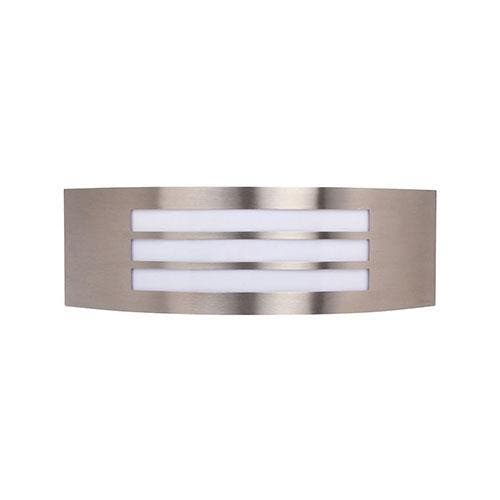 Tuin/Buitenlamp/Wandlamp Vierkant/Ovaal Mat Chroom RVS, Tuin en Terras, Buitenverlichting, Led, 50 tot 250 watt, Nieuw, Rvs, Hanglamp
