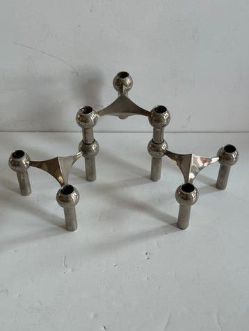 Nagel - Werner Stoff - Kaarsenhouder S22 (3) - Chroom