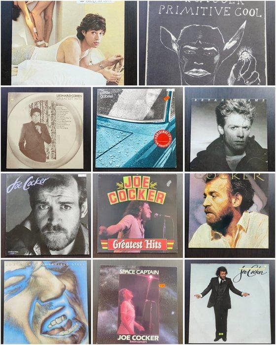 Joe Cocker, Leonard Cohen, Peter Gabriel, Bryan Adams, Mick, Cd's en Dvd's, Vinyl Singles