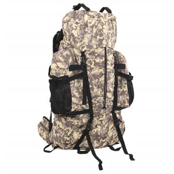 vidaXL Wandelrugzak 80 L camouflage oxford stof camelbruin, Sieraden, Tassen en Uiterlijk, Verzenden, Nieuw