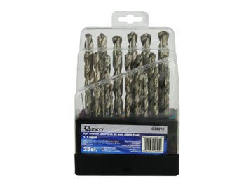 Borenset - 1 Tot 13 Mm - HSS Boren - 25 Delig - GEKO, Ophalen of Verzenden, Nieuw
